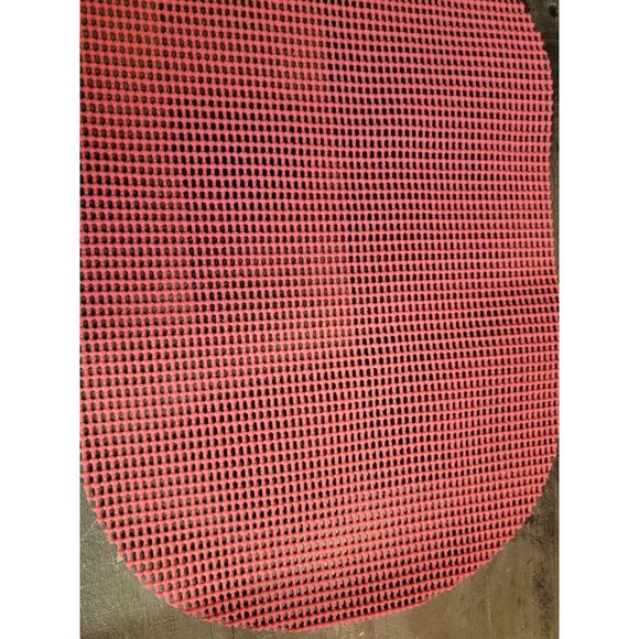 Non-slip grip placemat red decor oval - Picture 3 of 4
